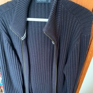 Men’s Nautica zip up knit sweater